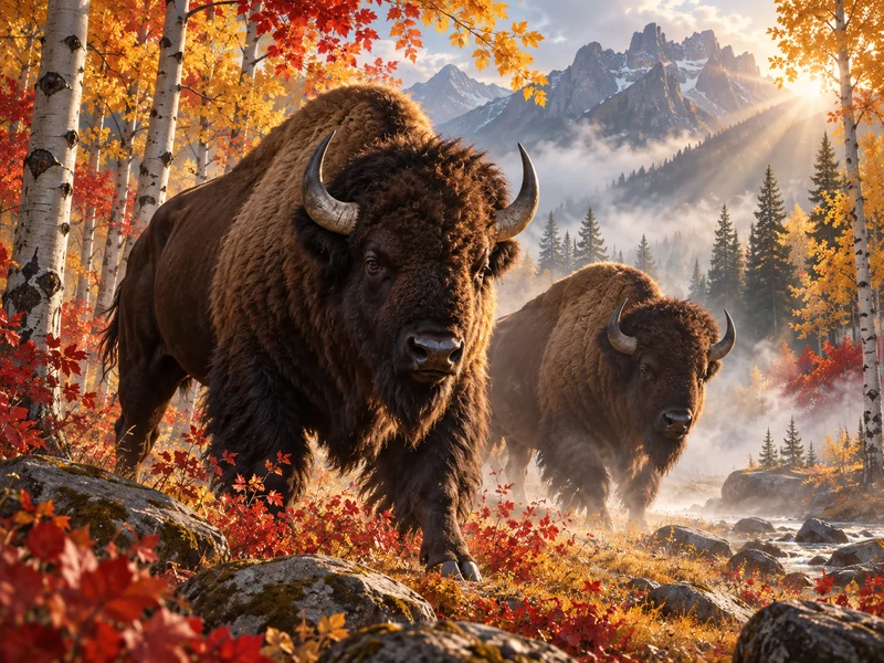 Wild Wild Bison — သရုပ်ဖော်ပုံ